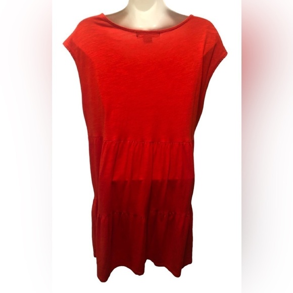 Social Standard By Sanctuary Tiered Shift Dress L Ruffle Hem Cap SS Resort - Picture 5 of 6